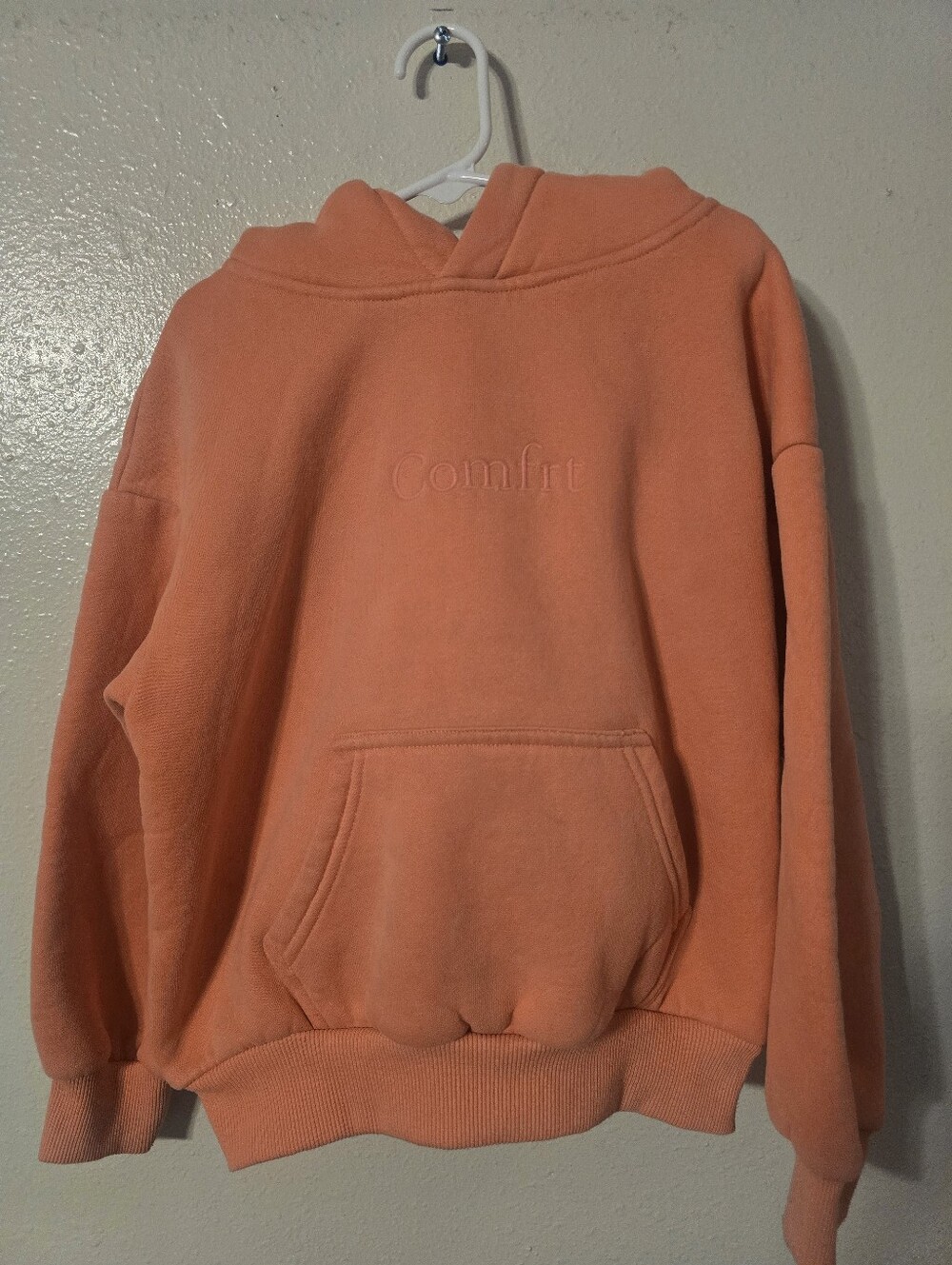 Comfrt Signature Hoodie Peach Coral Kids Small (S)